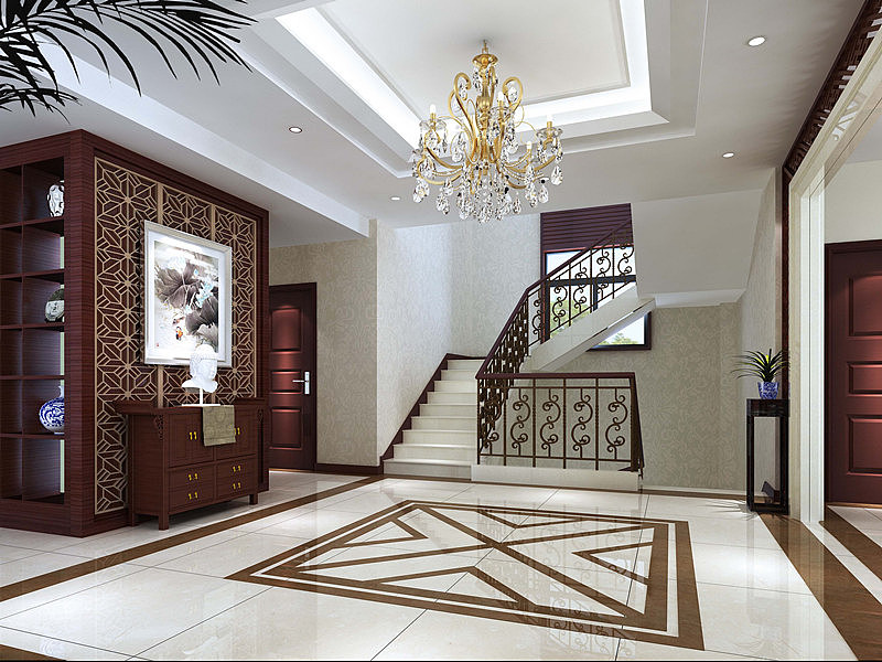 別墅玄關(guān)裝潢效果圖