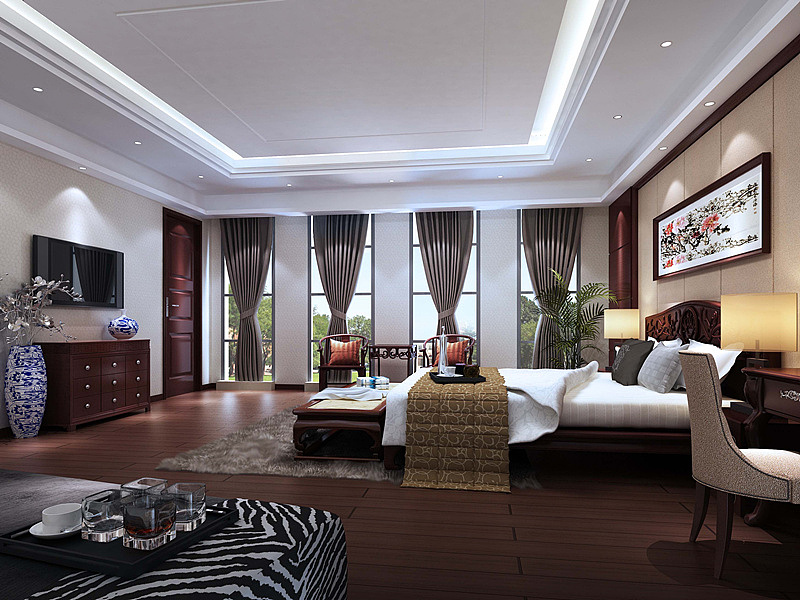 別墅臥室裝潢效果圖