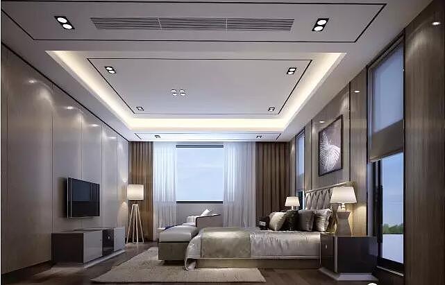 別墅現(xiàn)代臥室裝潢效果圖