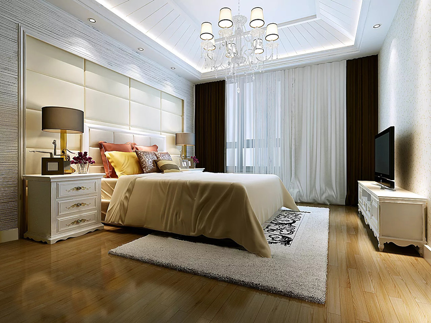 別墅臥室裝潢效果圖