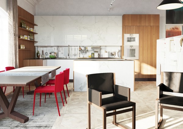 別墅餐廳裝飾實(shí)景圖