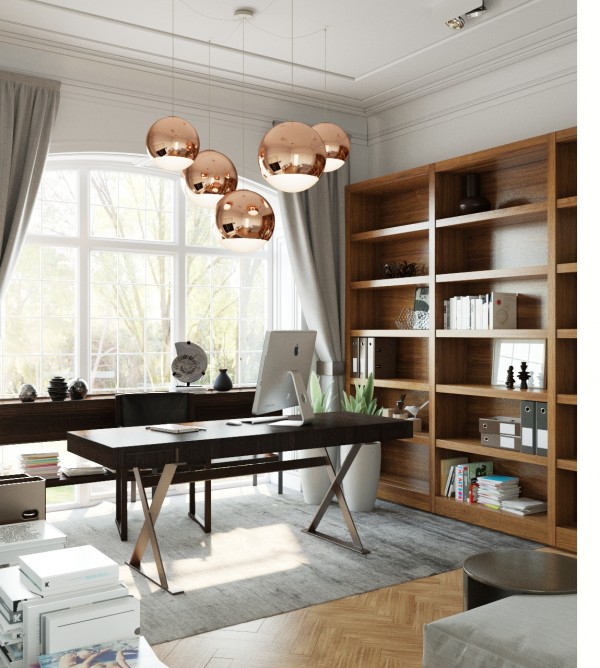 別墅辦公裝飾實(shí)景圖