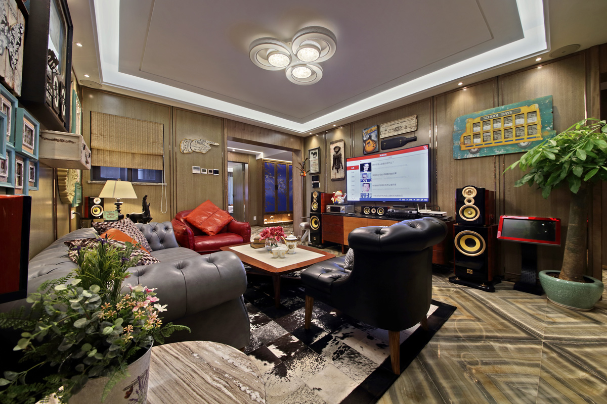 現(xiàn)代別墅客廳裝飾實(shí)景圖