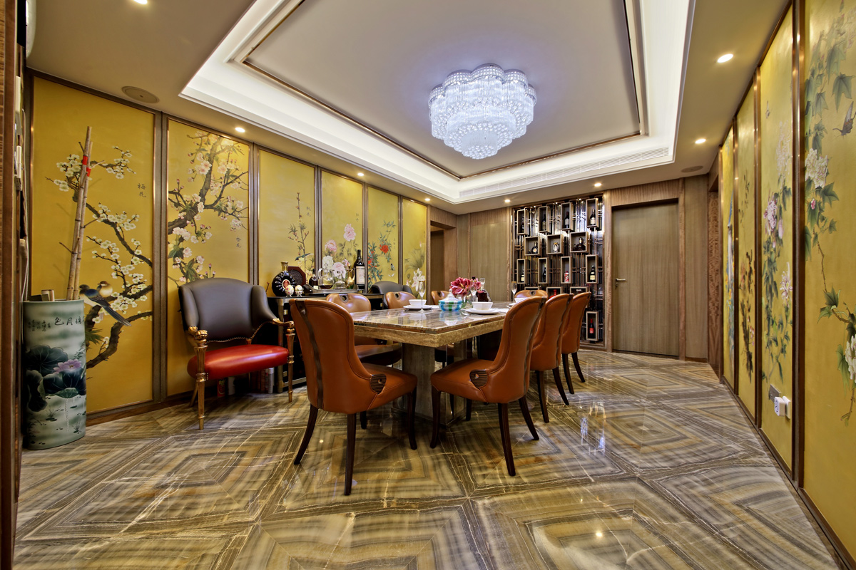 現(xiàn)代別墅餐廳裝飾實(shí)景圖