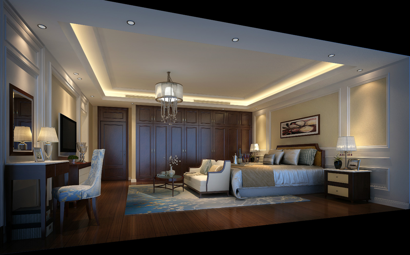 現(xiàn)代別墅臥室裝飾效果圖