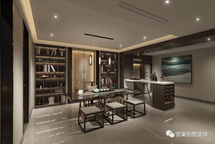 現(xiàn)代別墅書房裝飾效果圖