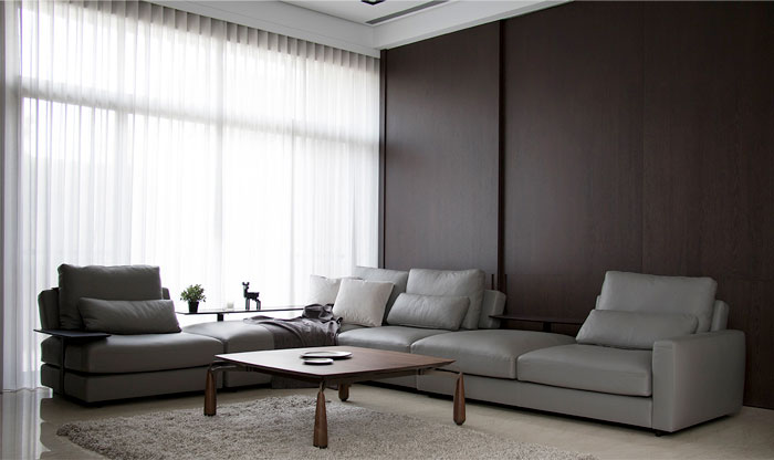 現(xiàn)代客廳裝潢角度效果圖