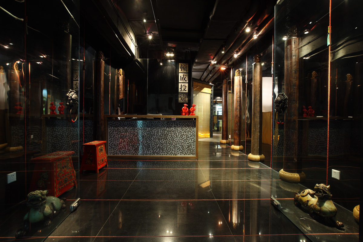 頓成中式前廳裝修實景圖