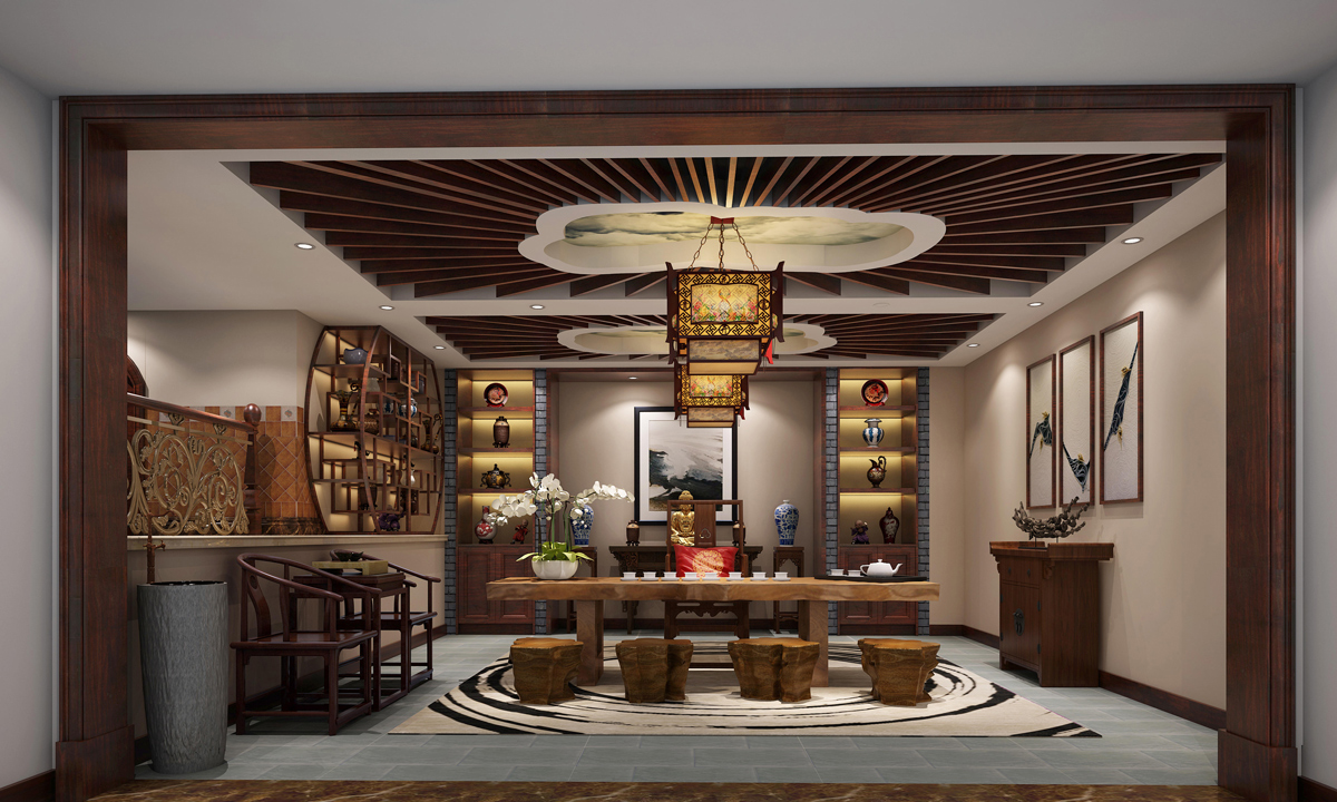 別墅裝潢客廳效果圖