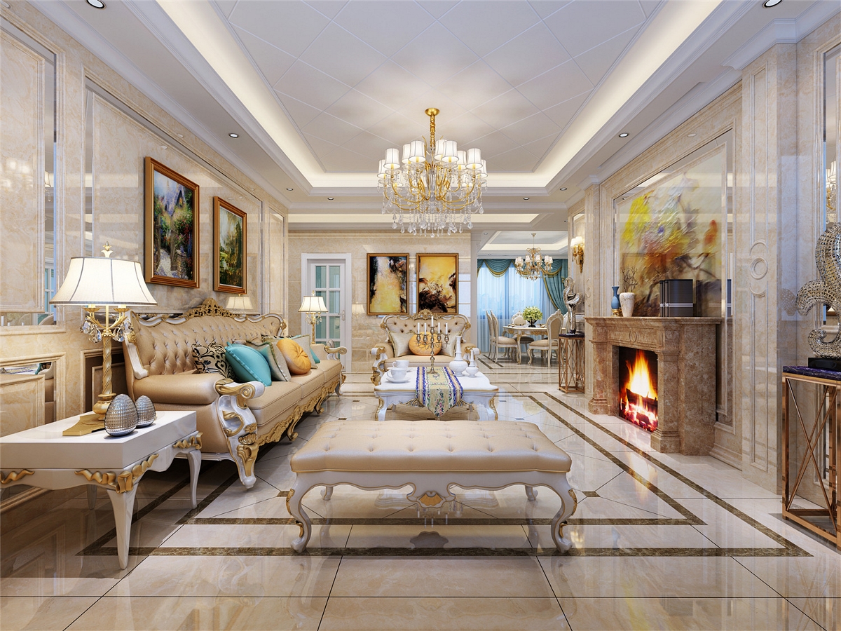 歐式客廳裝飾效果圖
