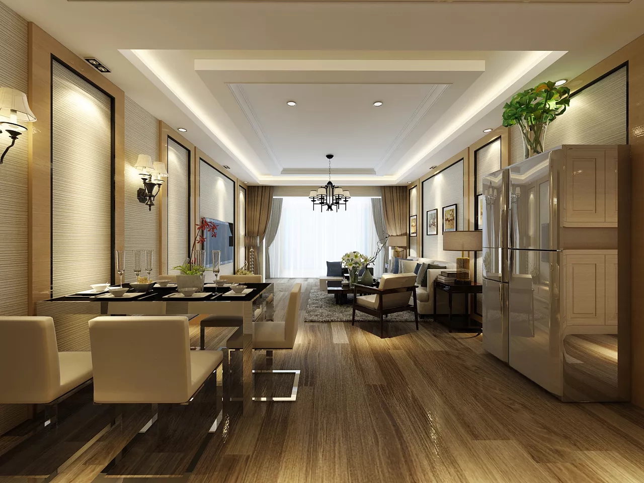 現(xiàn)代餐廳裝飾效果圖