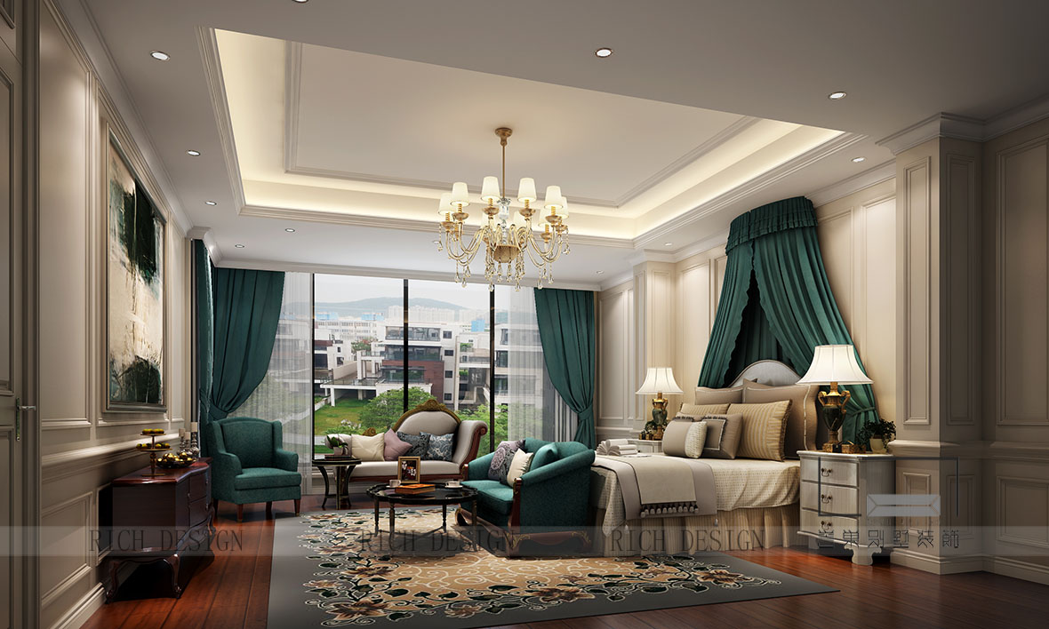 歐式主臥裝飾效果圖