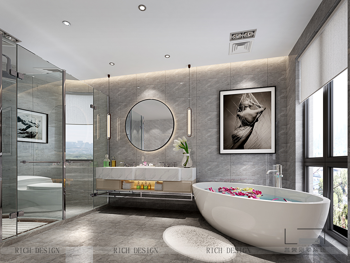 中式衛(wèi)浴裝飾效果圖