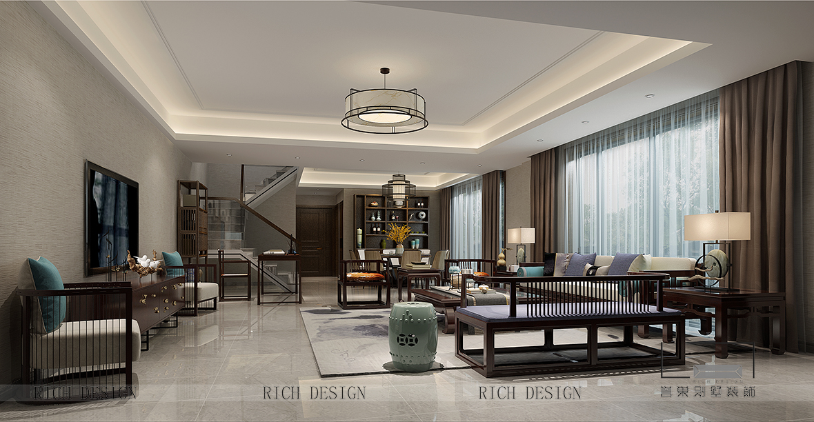 中式別墅裝修效果圖