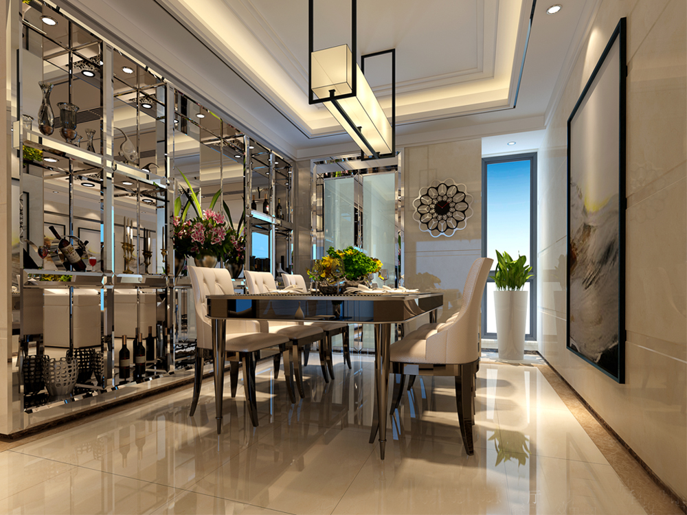 別墅餐廳設(shè)計(jì)效果圖