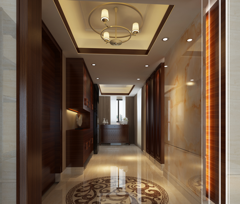 中式玄關(guān)裝修效果圖