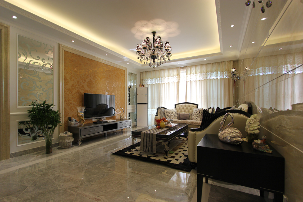 歐式客廳裝修效果圖