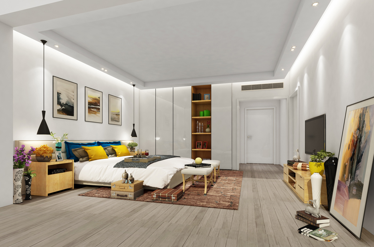 別墅主臥裝潢效果圖