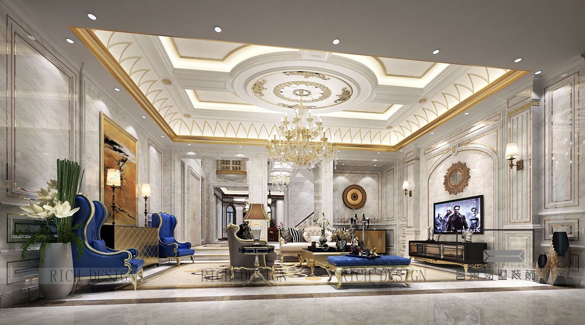 別墅歐式客廳裝飾設(shè)計(jì)