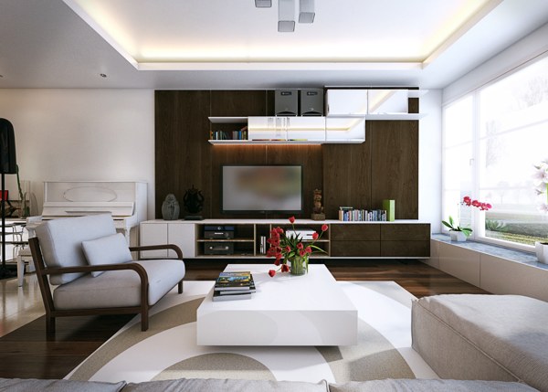 現(xiàn)代簡約客廳裝修設計效果圖
