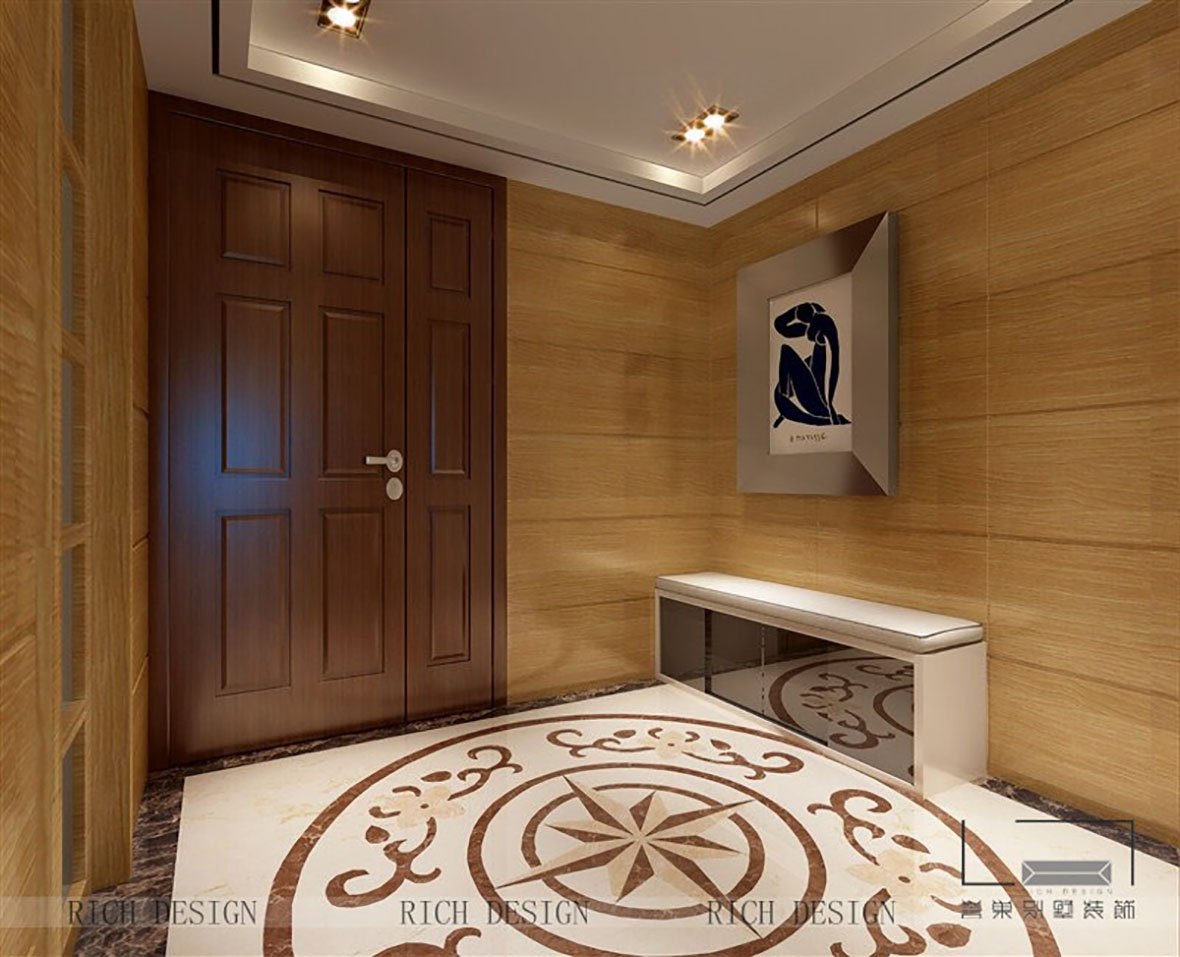 別墅玄關(guān)裝修設(shè)計效果圖