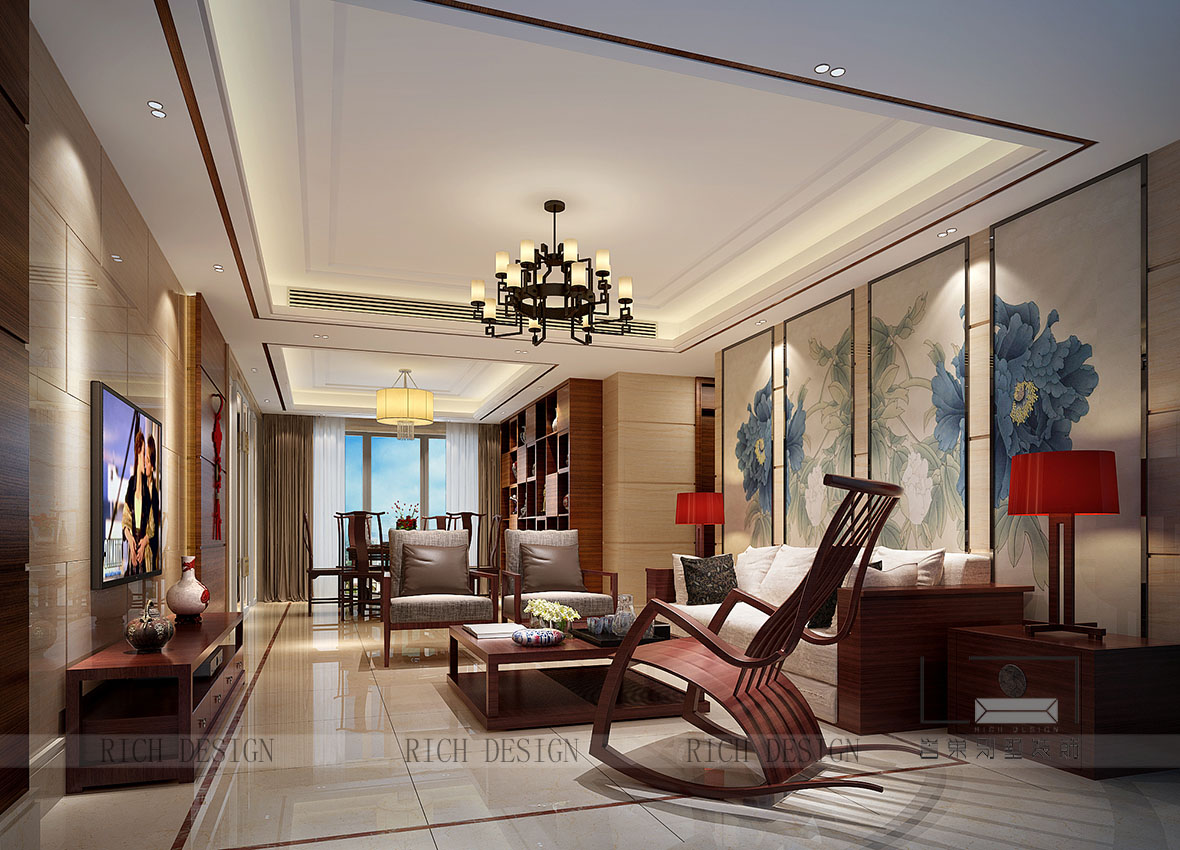 中式別墅裝修設(shè)計效果圖