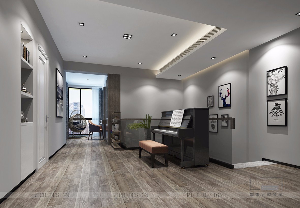 現(xiàn)代書房裝飾設計效果圖