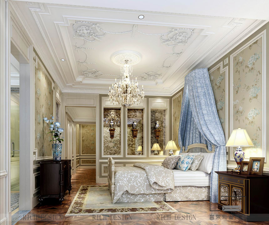 歐式別墅裝修設(shè)計(jì)臥室欣賞圖