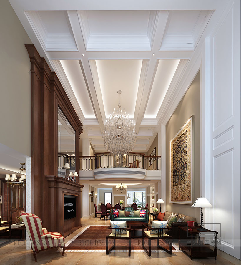 別墅裝修設計客廳效果圖