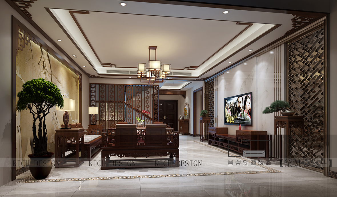 別墅一樓客廳裝修效果圖