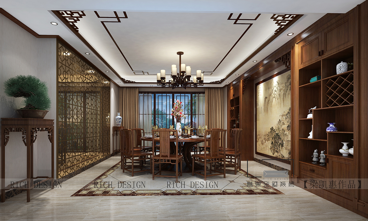 別墅一樓餐廳裝修效果圖
