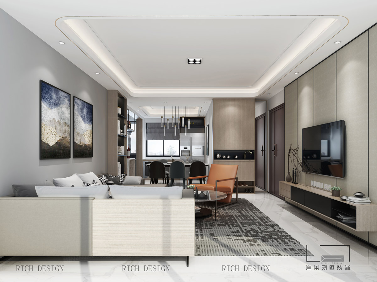 別墅裝修簡約風格，崇尚素雅的空間美感