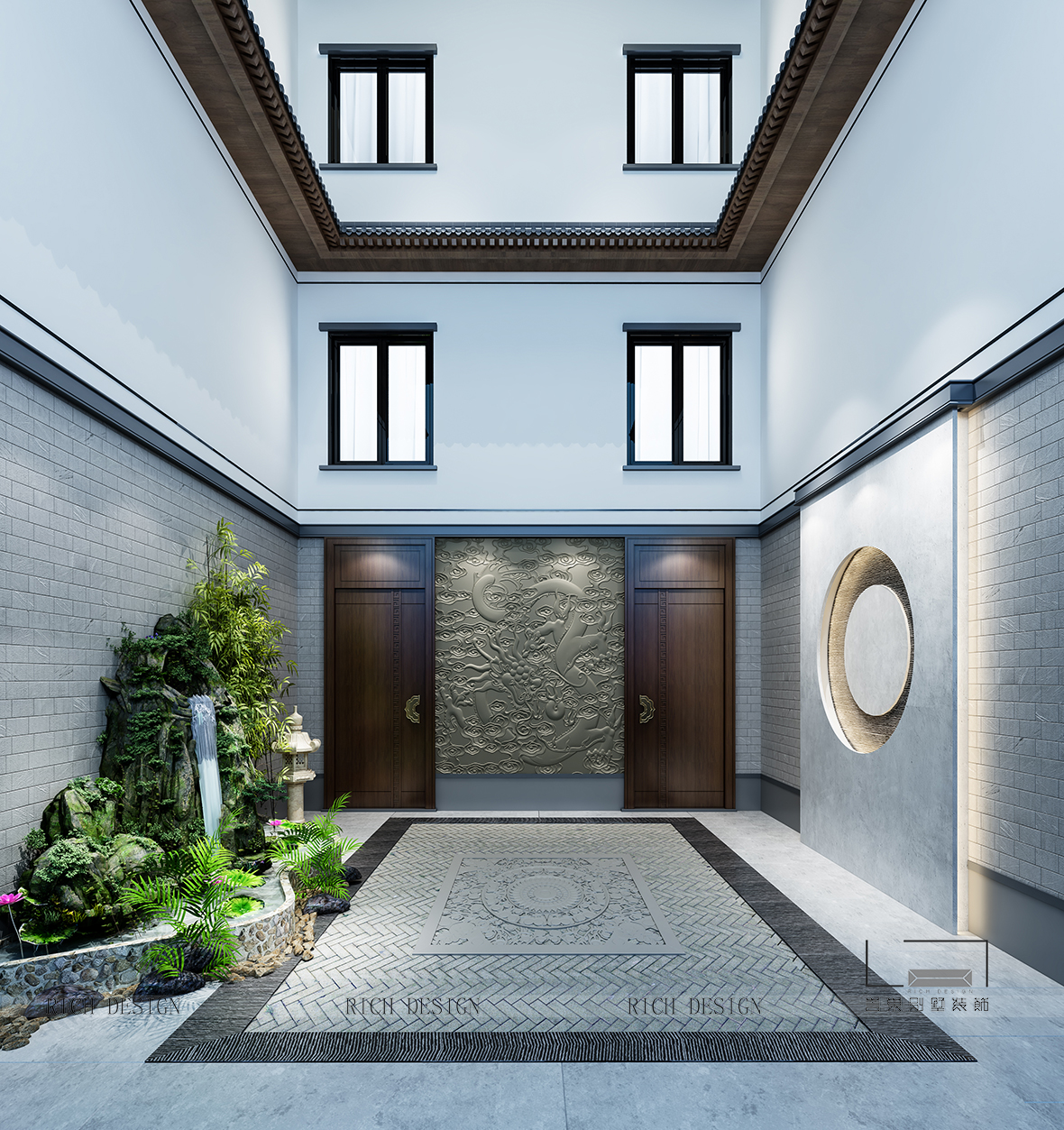 意境新中式裝飾，于別墅中尋覓詩意生活