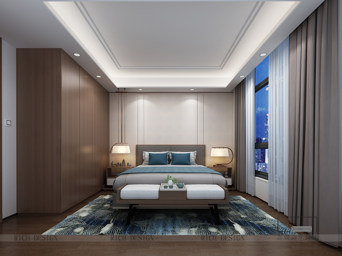 現(xiàn)代別墅裝修臥室效果圖