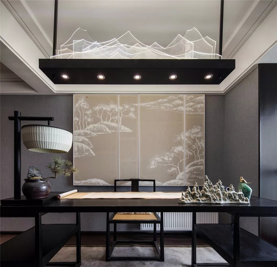 別墅裝修書房實景圖