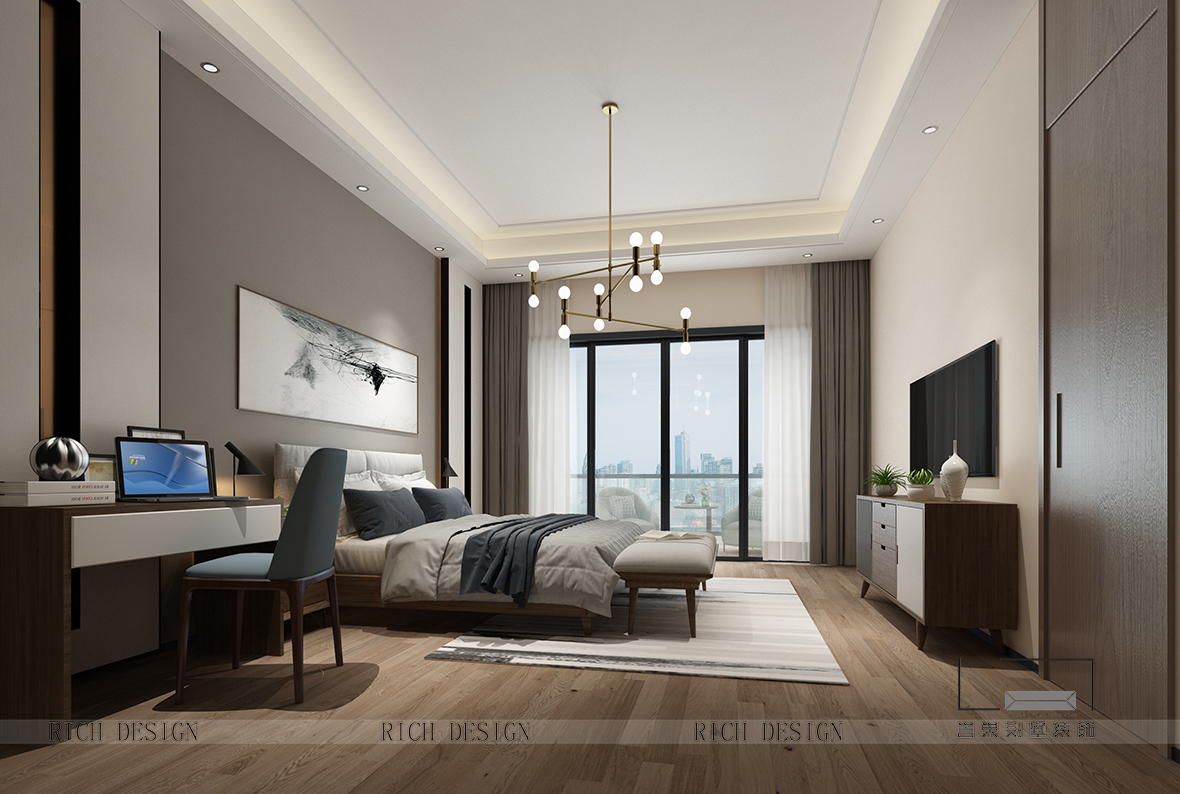 別墅裝飾設(shè)計(jì)現(xiàn)代臥室效果圖