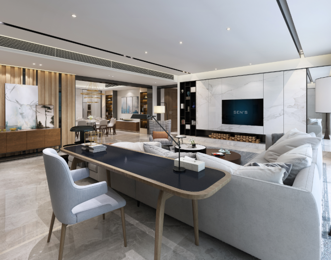 現(xiàn)代別墅客廳裝修效果圖