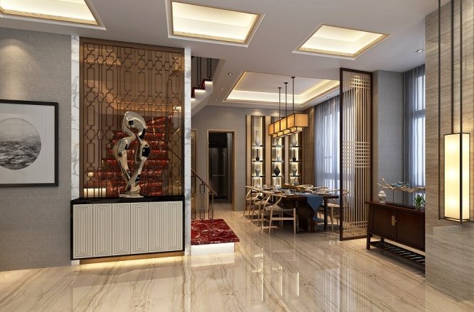 現(xiàn)代別墅餐廳裝修效果圖