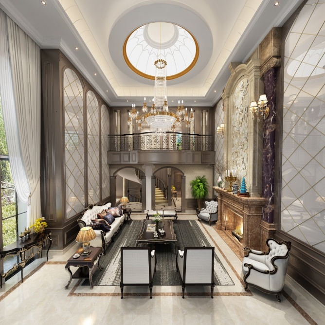 別墅客廳裝修效果圖