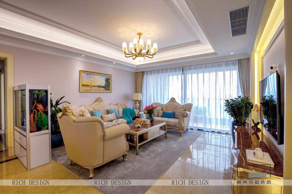 英德酒店客廳裝修實景圖