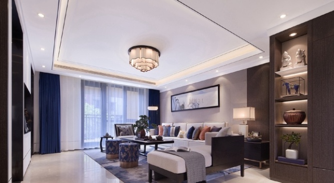 新中式客廳角度裝飾欣賞圖