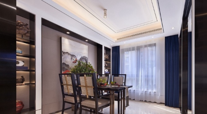 新中式餐廳裝飾欣賞圖