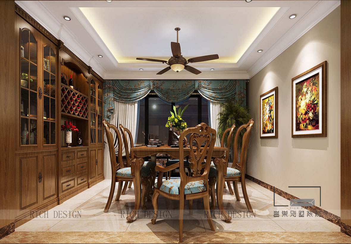 美式餐廳裝修效果圖