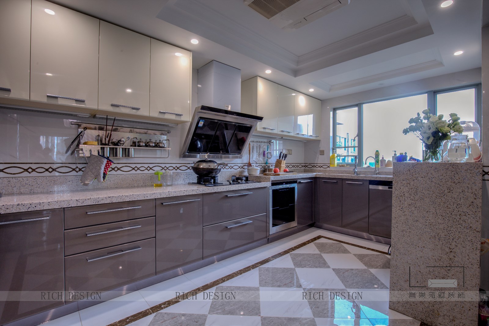 現代廚房裝飾效果圖