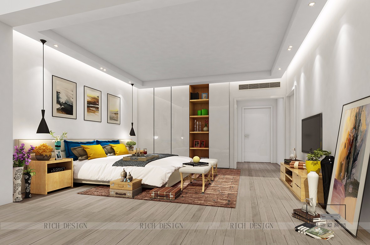 現(xiàn)代精簡(jiǎn)臥室裝修效果圖
