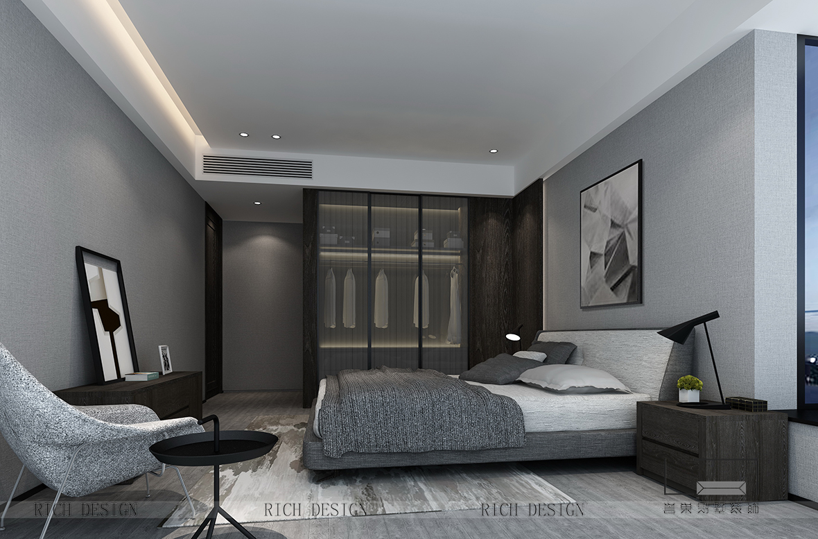 熙龍灣主臥裝修效果圖