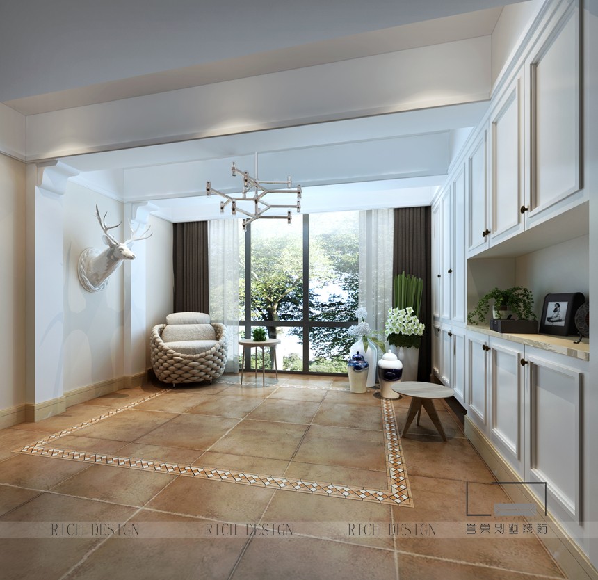 現(xiàn)代簡約玄關(guān)裝飾設(shè)計效果圖