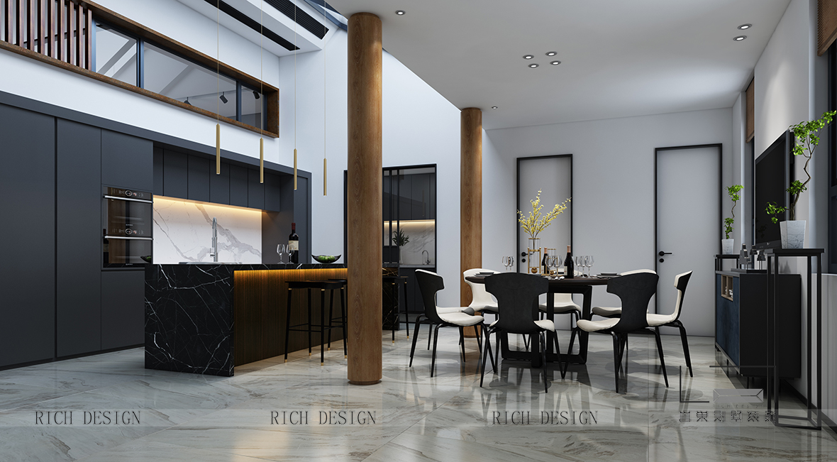 現(xiàn)代餐廳裝飾設(shè)計效果圖