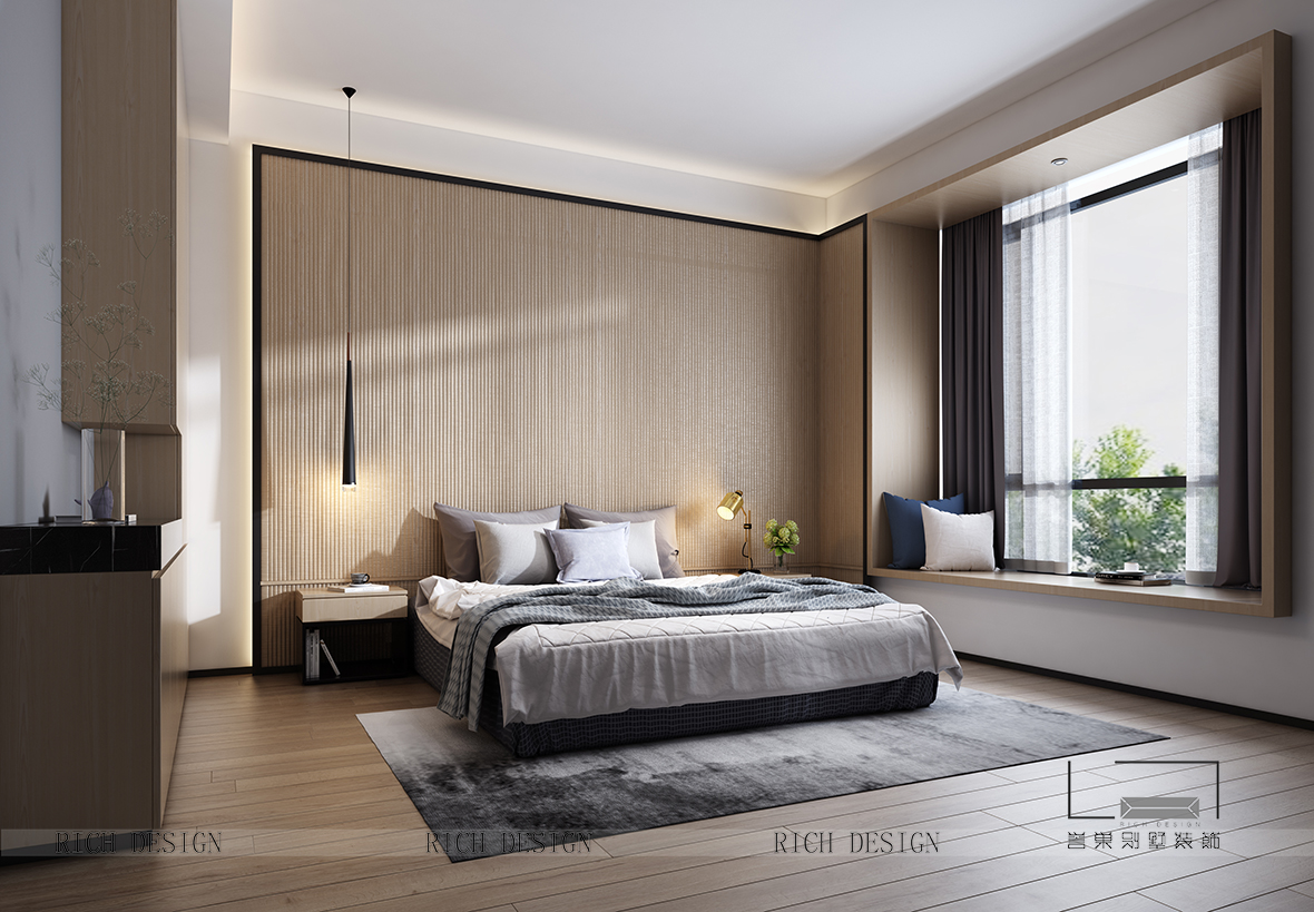 現(xiàn)代主臥裝飾設(shè)計效果圖