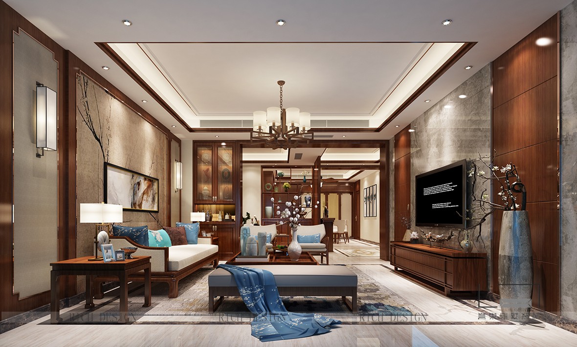 中式客廳裝飾效果圖